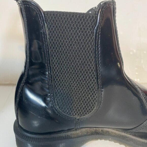 Dr. Martens AirWair Black Patent Leather Women’s Chelsea Boots Size 6 - Picture 10 of 13